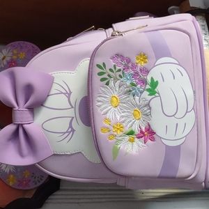 Minnie mouse backpack.